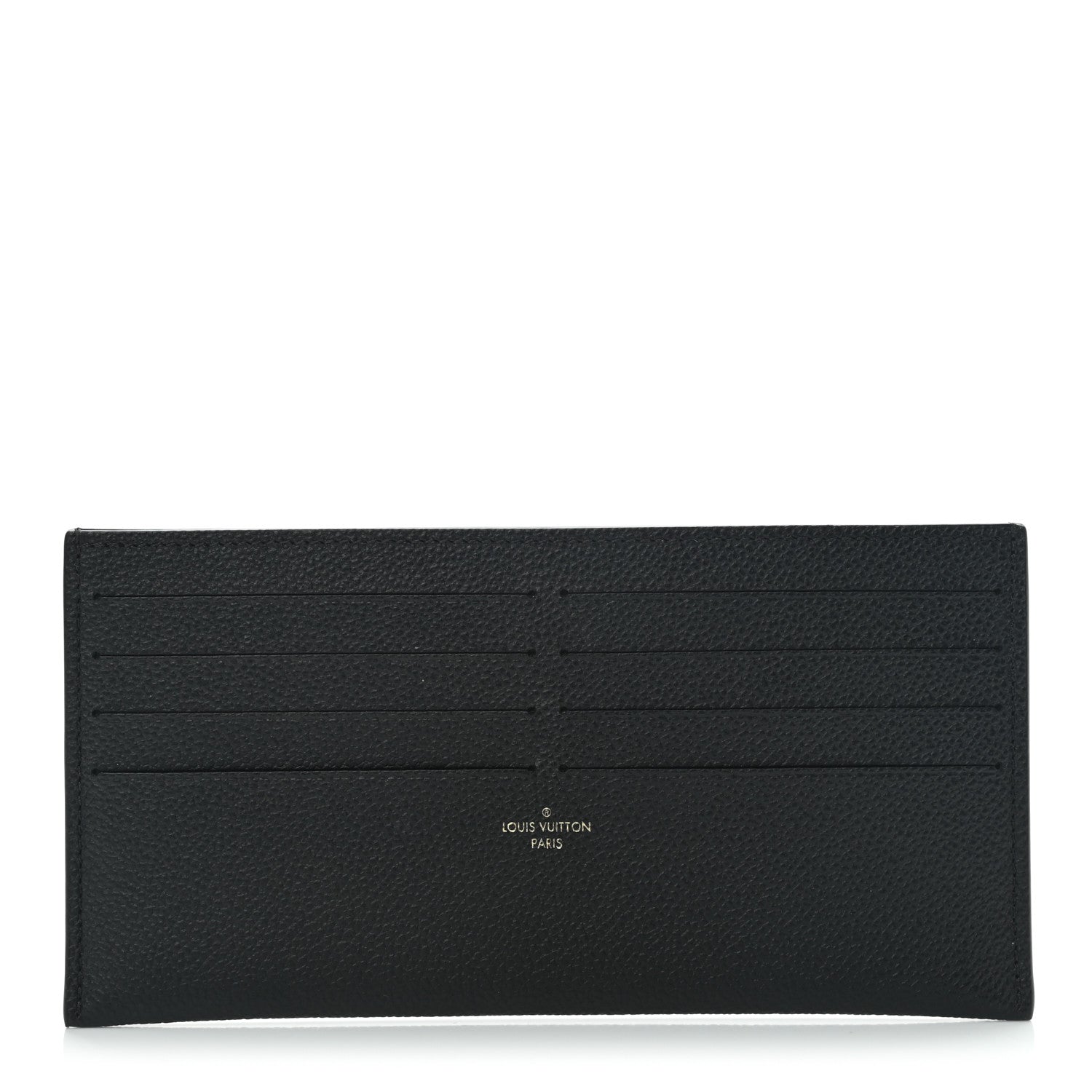 Louis Vuitton Calfskin Felicie Chain Wallet Card Holder Insert Black 1 of 5