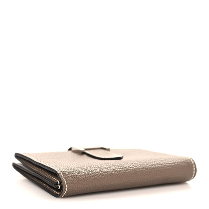 Hermes Chevre Mysore Bearn Card Holder Wallet Etoupe 4 of 8