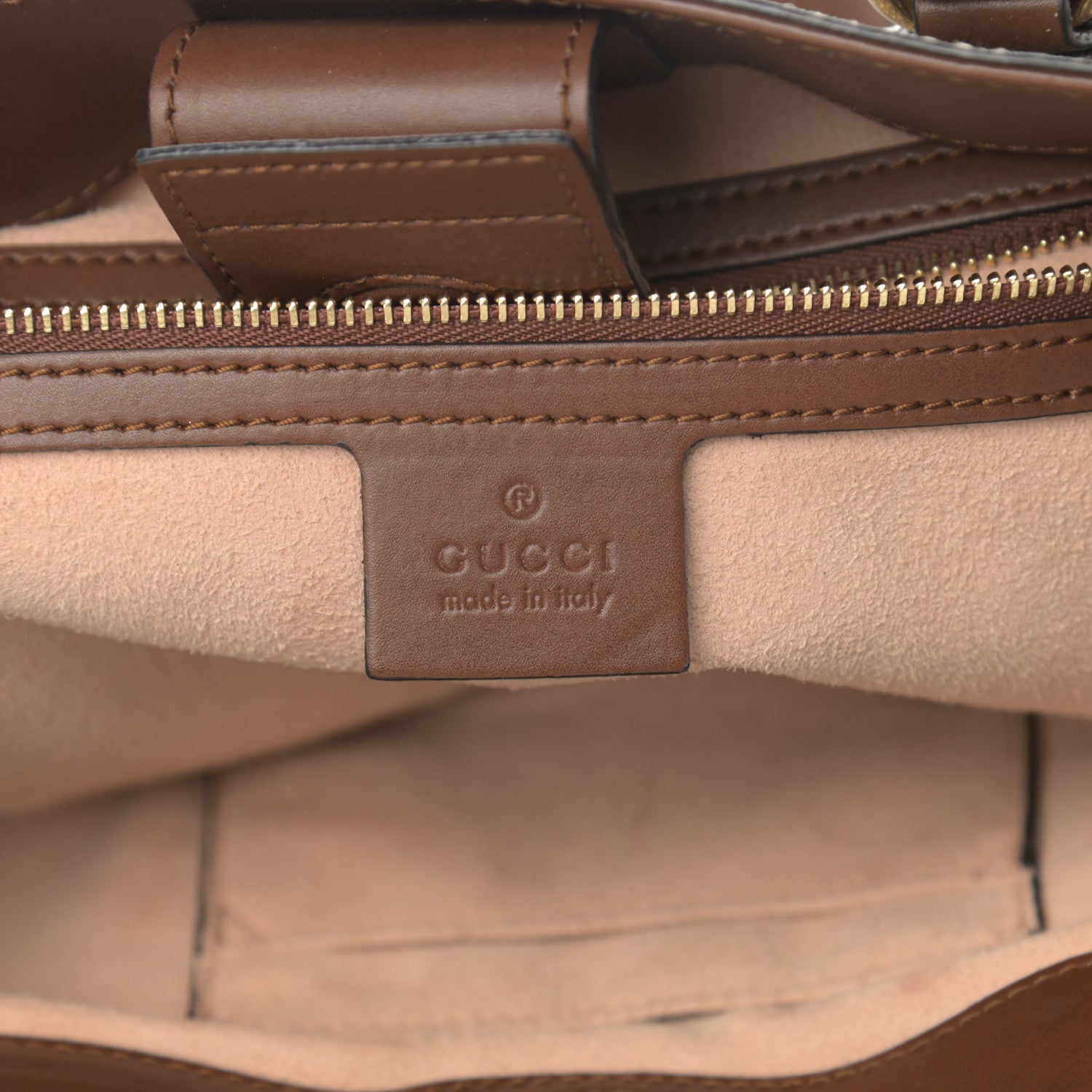 Gucci Soft GG Supreme Monogram Small Crossbody Tote Beige Cuir 6 of 13