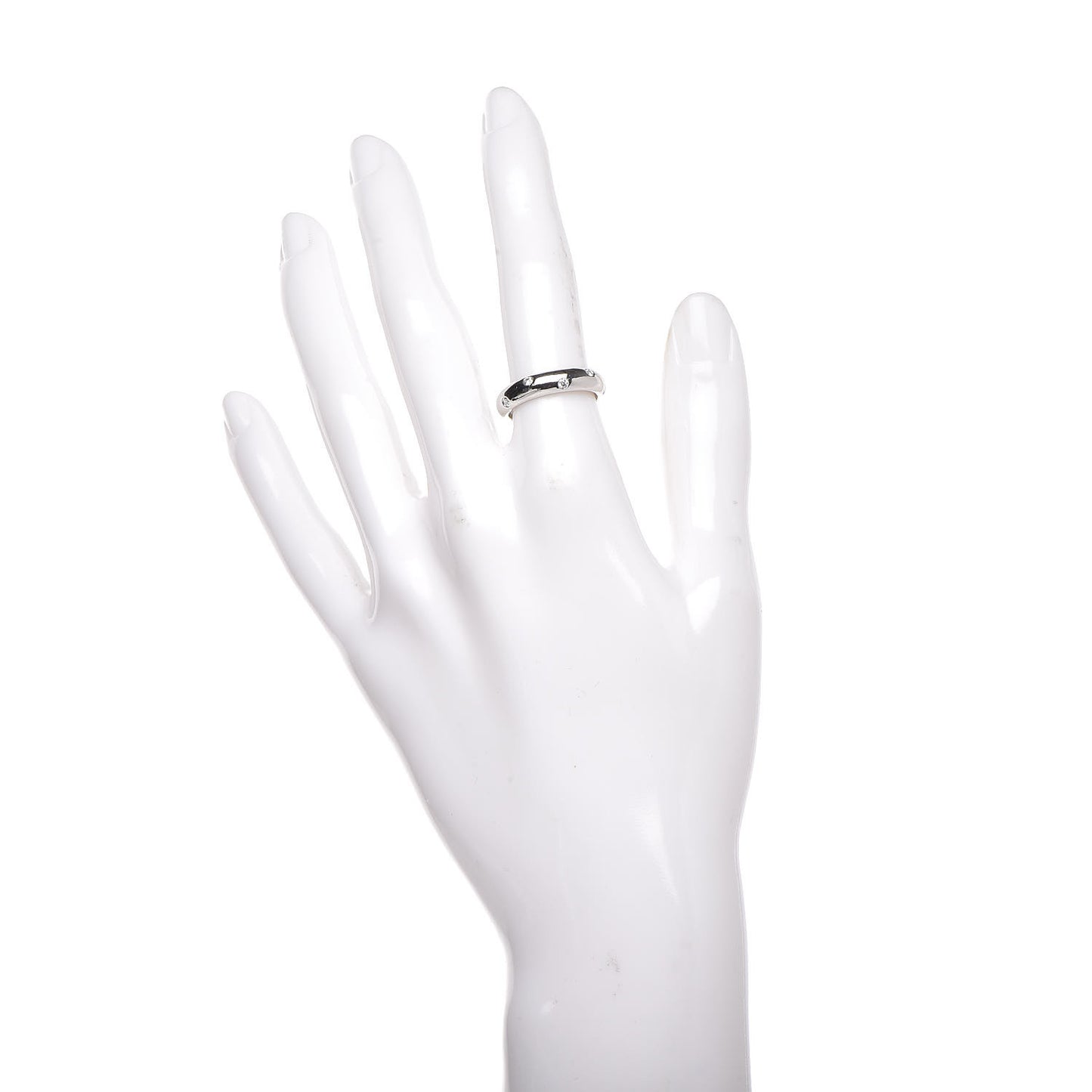 Platinum Diamond 4mm Etoile Band Ring 50 5.5