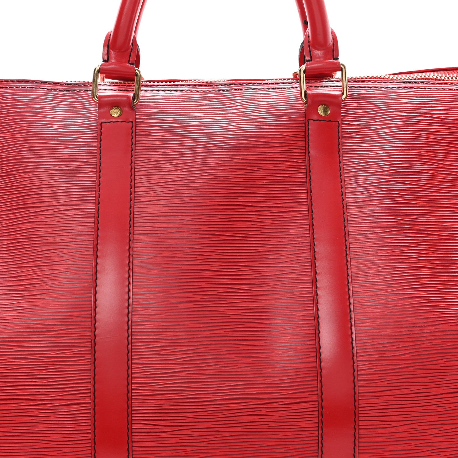 Louis Vuitton Epi Keepall 50 Castillan Red 7 of 10
