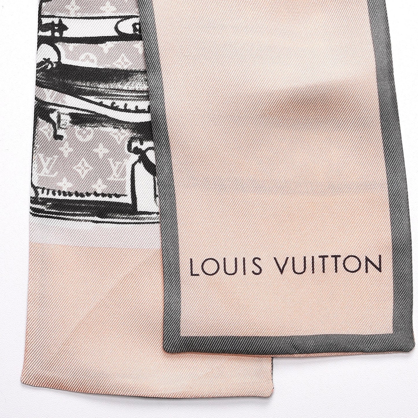 Silk Monogram Trunks Bandeau Rose Poudre