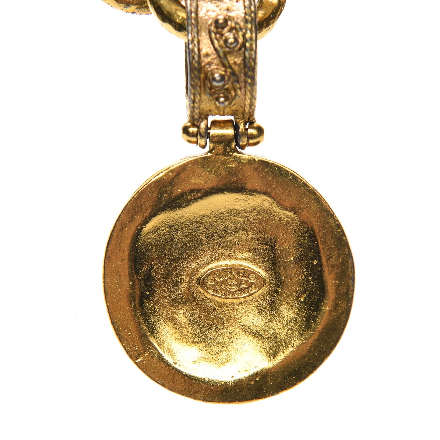CC Medallion Chain Bracelet Gold