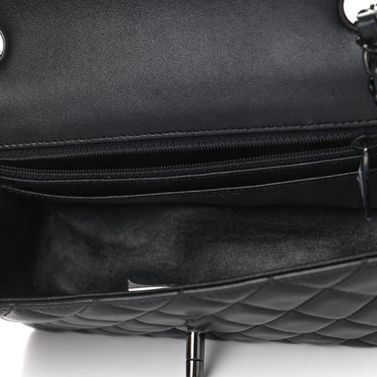 Chanel Lambskin Quilted Mini Rectangular Flap So Black 4 of 4