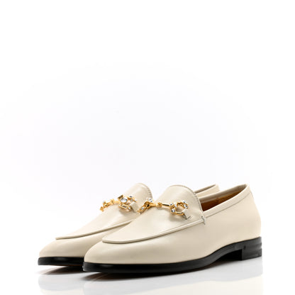 Gucci Malaga Kid Crystal Horsebit Womens Jordaan Loafers 36.5 Mystic White 3 of 9
