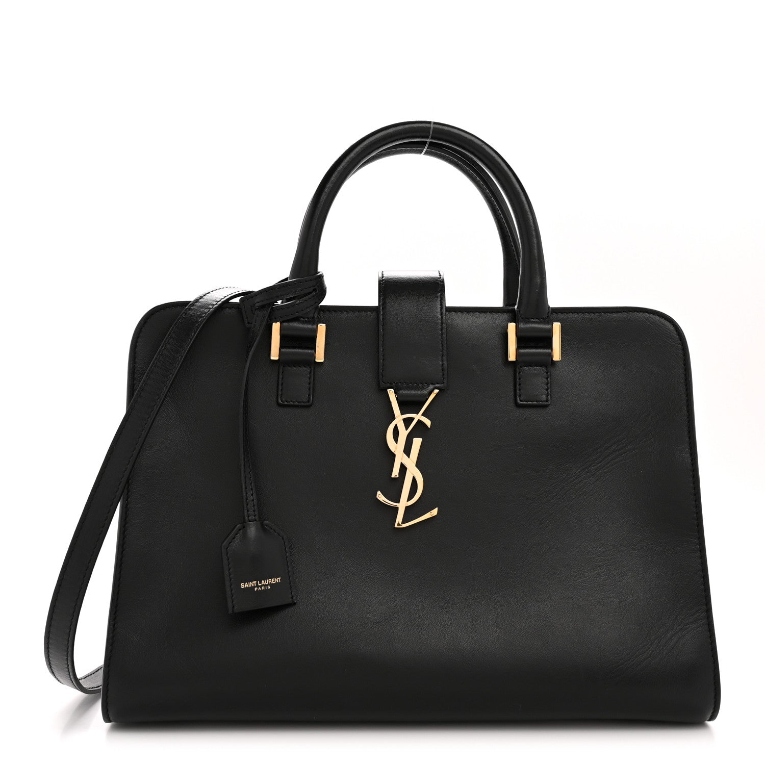 Saint Laurent Smooth Calfskin Small Monogram Cabas Black 1 of 13