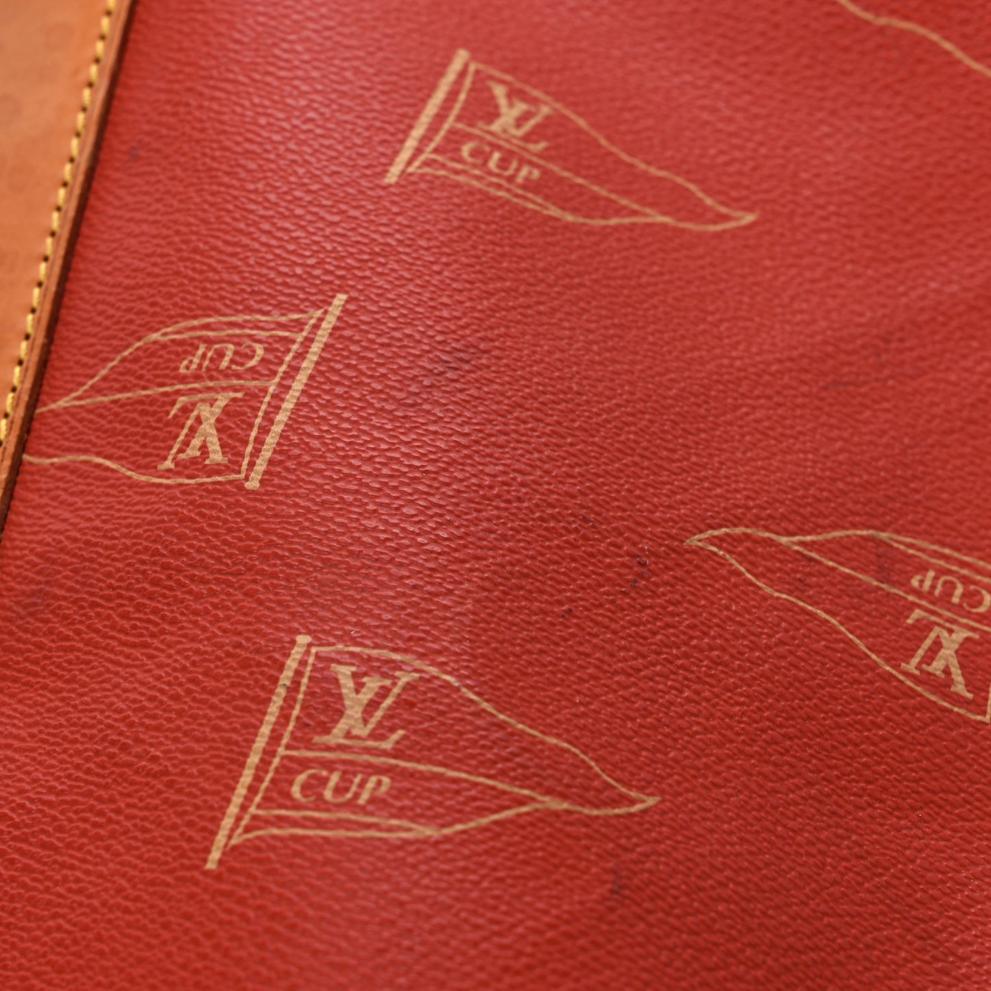 Coated Canvas Americas Cup Garment Bag Red
