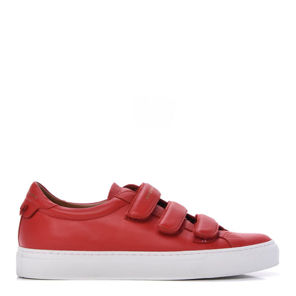 Givenchy Calfskin Velcro Strap Mens Urban Street Sneakers 41 Red 1 of 10