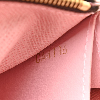 Louis Vuitton Damier Ebene Caissa Wallet Rose Ballerine 7 of 7