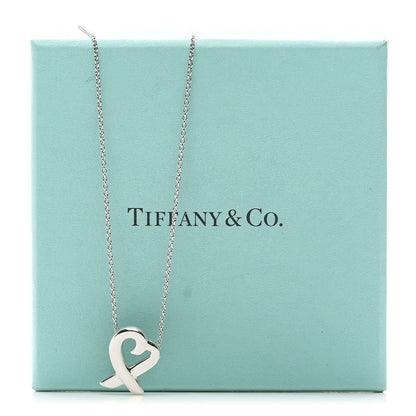 Tiffany Sterling Silver Paloma Picasso Loving Heart Pendant Necklace 6 of 6