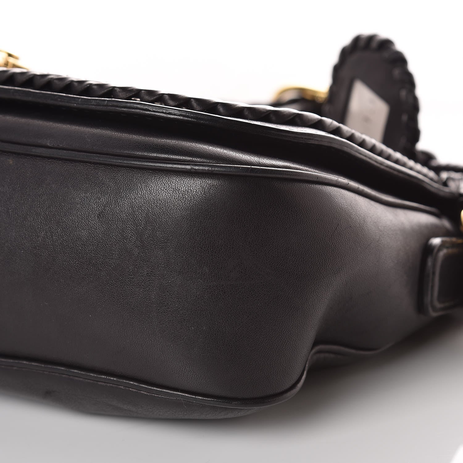 Gucci Calfskin Handmade Medium Flap Shoulder Bag Black 25 of 26