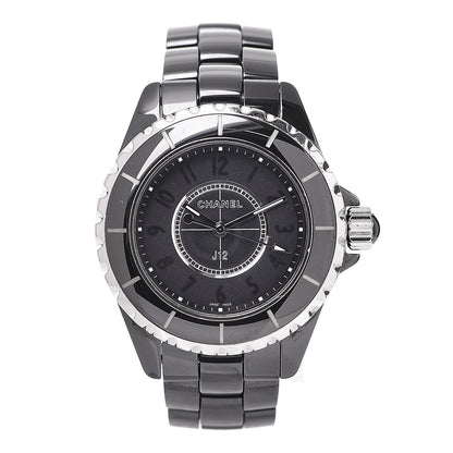 Chanel Stainless Steel Ceramic 33mm J12 Quartz Watch Intense Black 1 of 8