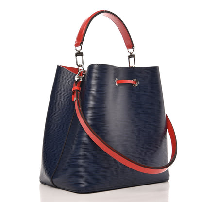 Louis Vuitton Epi Neonoe Indigo Coquelicot 4 of 9