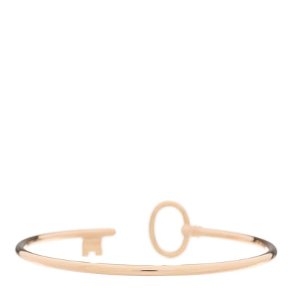 Tiffany 18K Rose Gold Keys Wire Bracelet 2 of 3