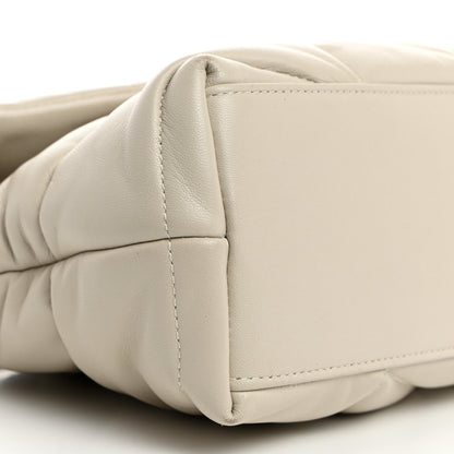 Saint Laurent Lambskin Quilted Small Loulou Puffer Monogram Chain Satchel Crema Soft 9 of 10