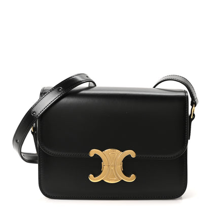 Celine Shiny Calfskin Teen Triomphe Black 1 of 10