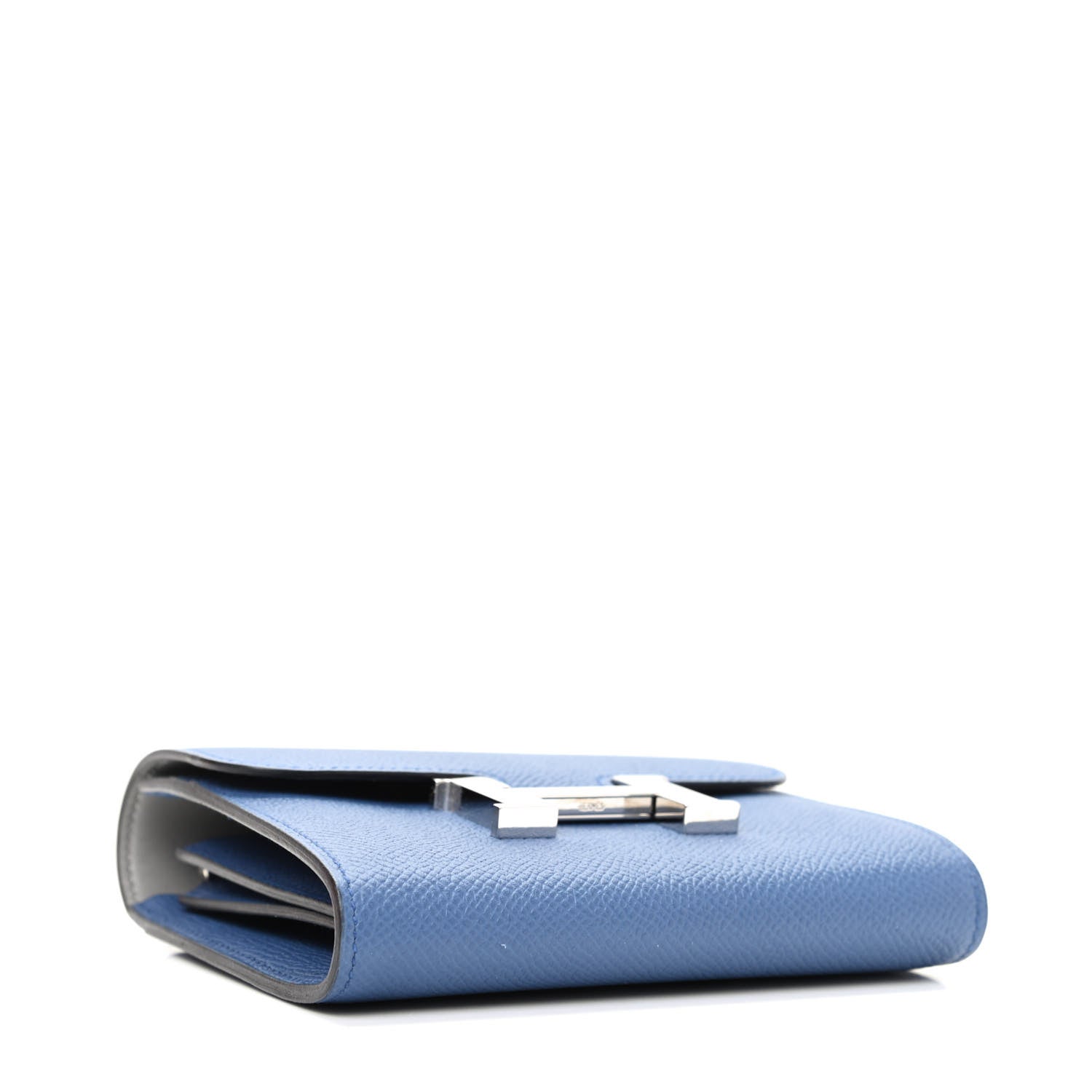 Hermes Epsom Verso Constance Short Wallet Bleu Agate Gris Mouette 3 of 6