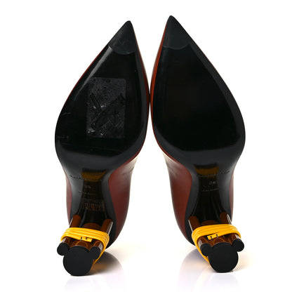 Balenciaga Calfskin Bistrot Pumps 38 Marron Fauve 5 of 10