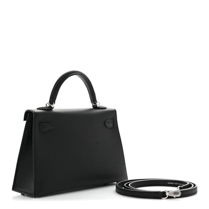 Hermes Epsom Mini Kelly Sellier 20 Black 3 of 11