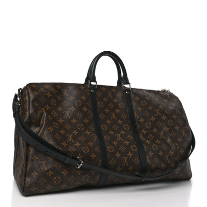 Louis Vuitton Monogram Macassar Keepall Bandouliere 55 2 of 7
