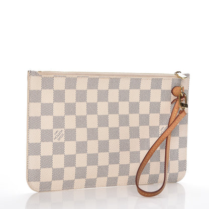 Louis Vuitton Damier Azur Neverfull MM GM Pochette 3 of 7