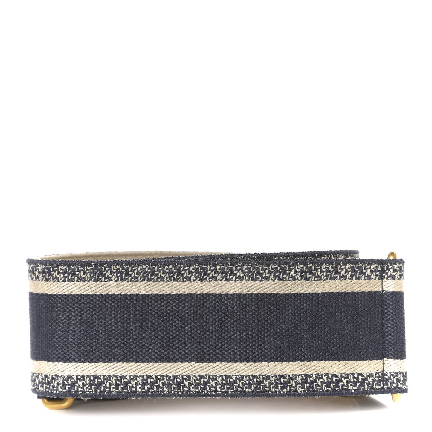 Canvas Embroidered Shoulder Strap Blue