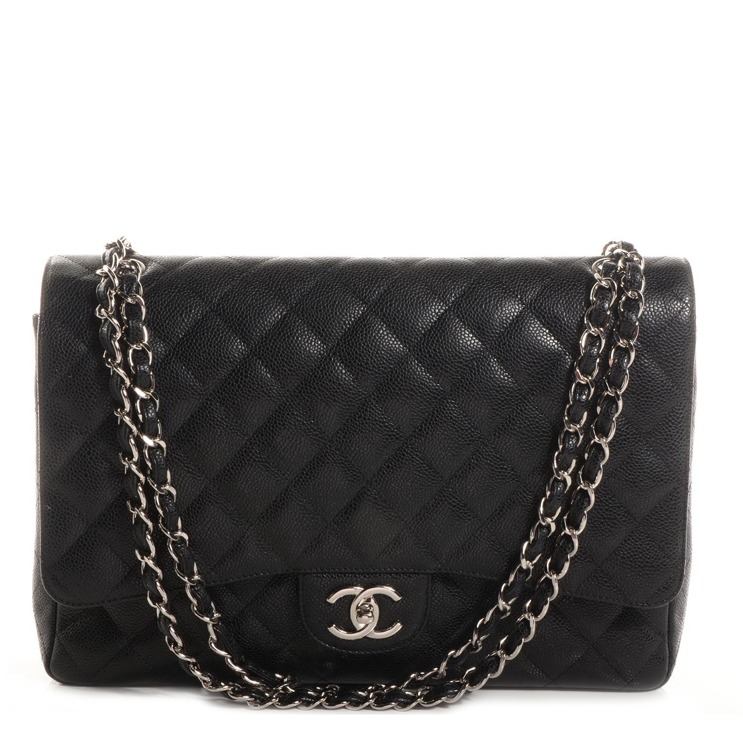 Chanel Caviar Quilted Maxi Double Flap Black 1 of 9
