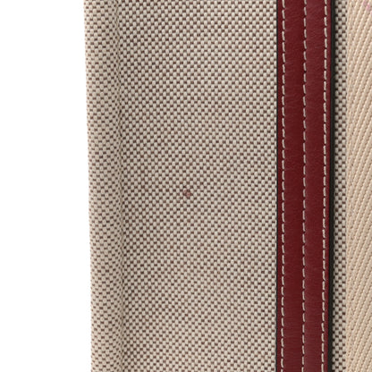 Chloe Linen Calfskin Medium Woody Ribbon Tote White Brown 13 of 14