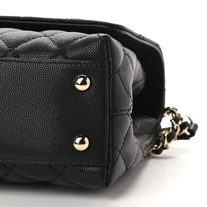 Chanel Caviar Quilted Mini Coco Handle Flap Black 9 of 9