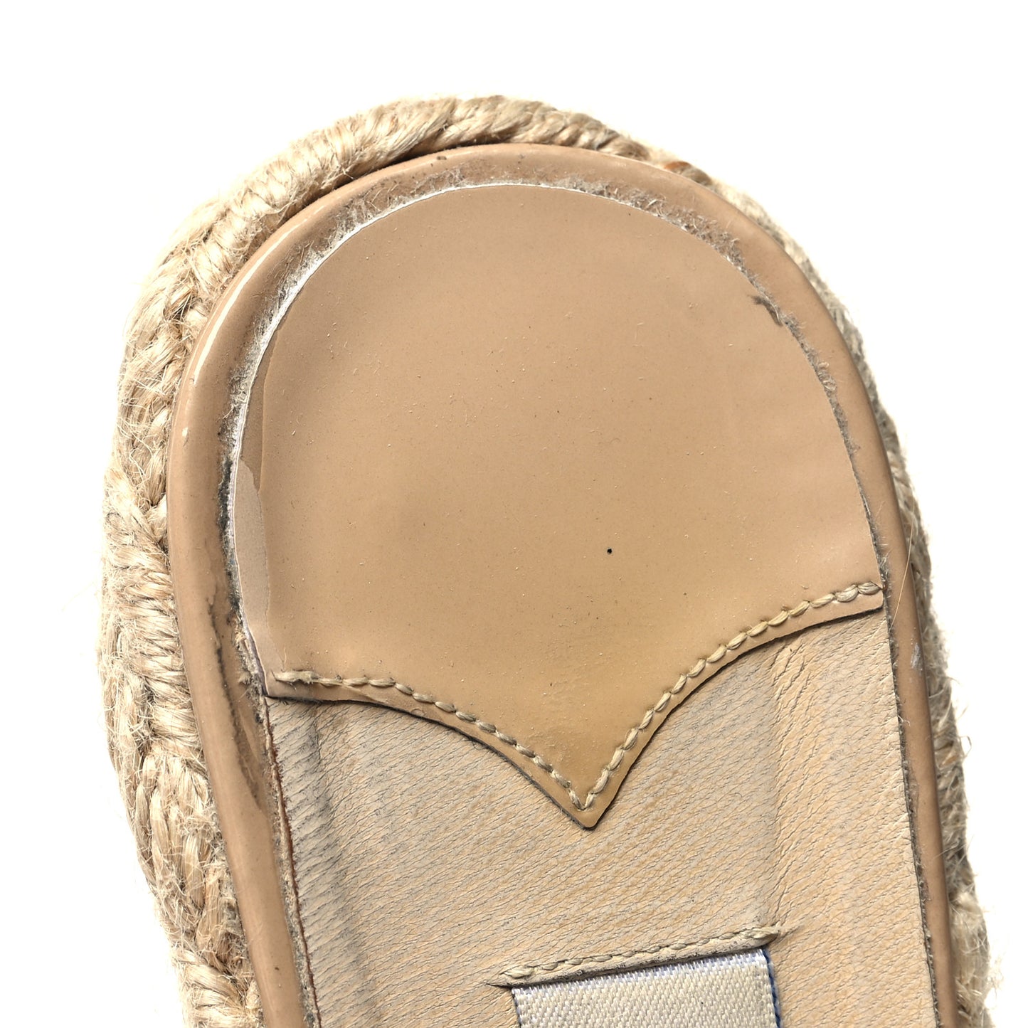Patent Wedge Sandals 40 Nude