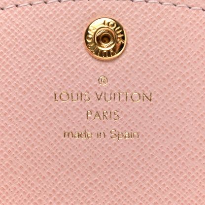 Louis Vuitton Damier Azur Rosalie Coin Purse Rose Ballerine 6 of 8
