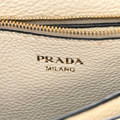 Prada Vitello Daino Crossbody Flap White 6 of 17