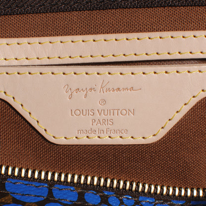 Louis Vuitton Monogram Kusama Town Speedy 30 Blue 5 of 7