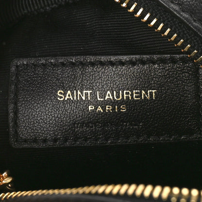Saint Laurent Lambskin Quilted Lolita Cosmetic Pouch Black 6 of 9