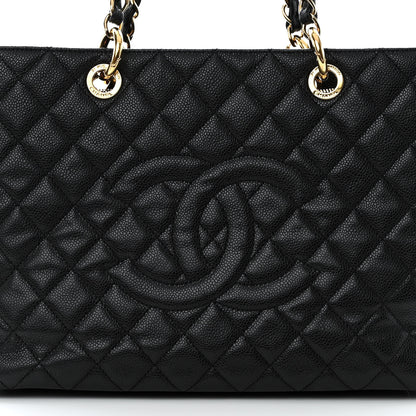 Chanel Caviar Quilted Grand Shopping Tote GST Black 9 of 11