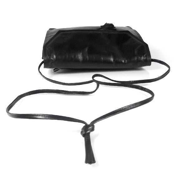 Bottega Veneta Vintage Leather Tassel Bag Black 4 of 7