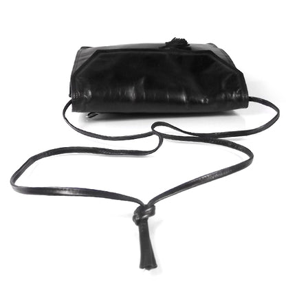 Bottega Veneta Vintage Leather Tassel Bag Black 4 of 7