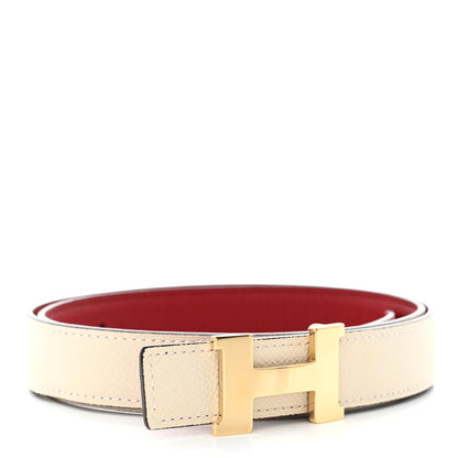 Hermes Swift Epsom 24mm Mini Constance H Belt 80 Grenade Craie 2 of 6