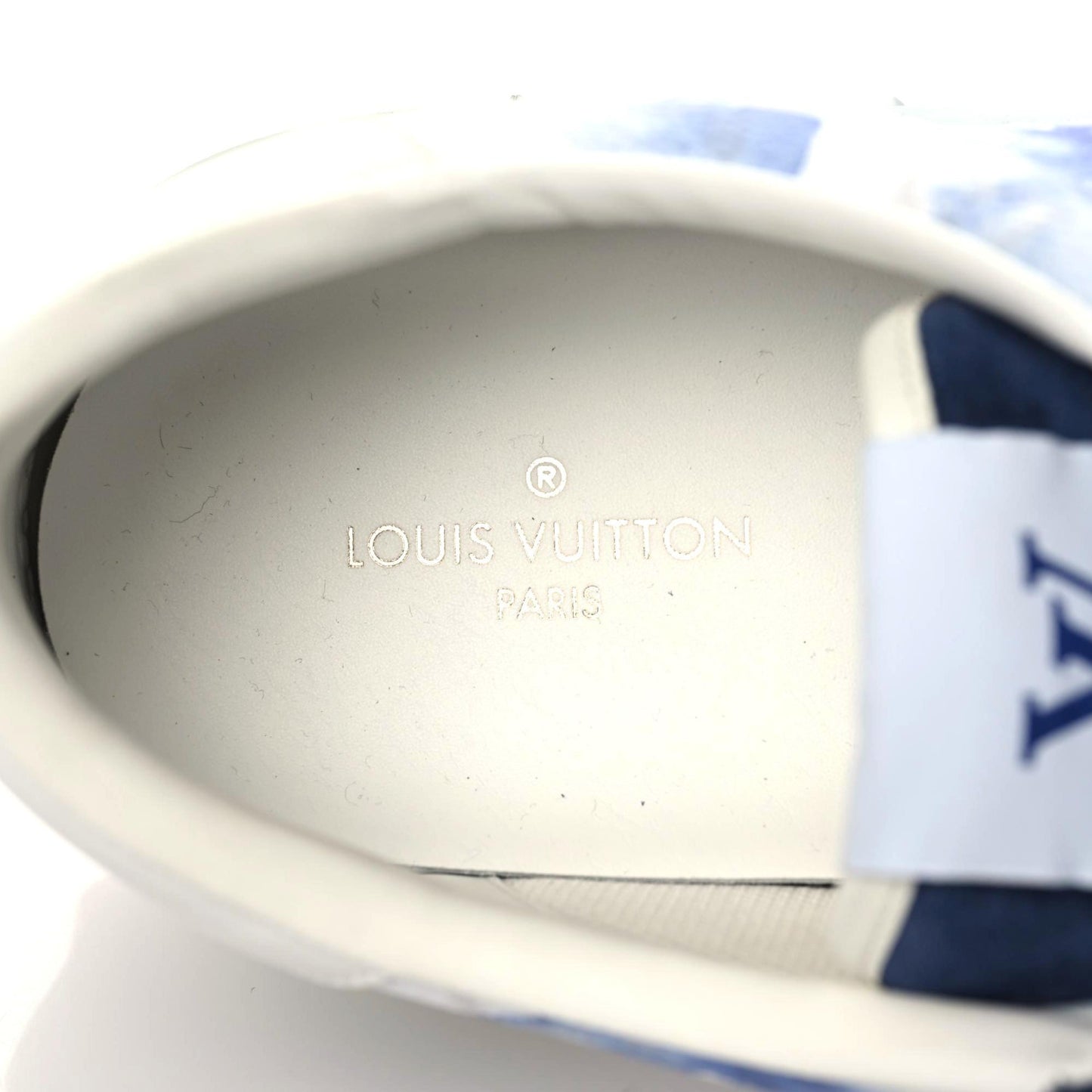 Monogram Watercolor Mens LV Ollie Sneakers 11 Blue