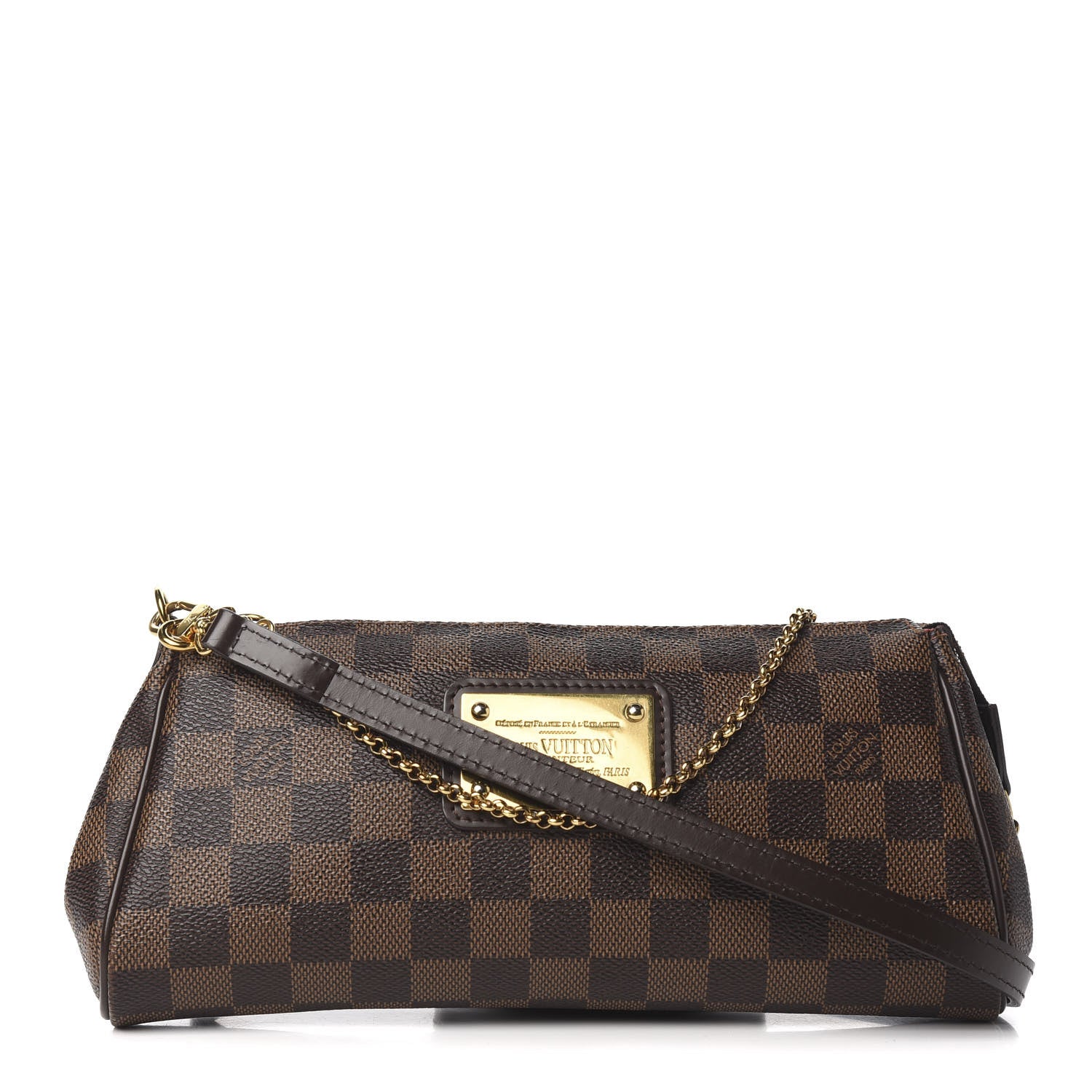 Louis Vuitton Damier Ebene Eva Clutch 1 of 10