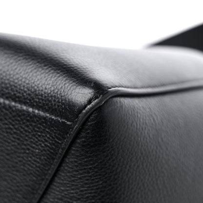 Celine Soft Grained Calfskin Sangle Bucket Bag Black 8 of 13