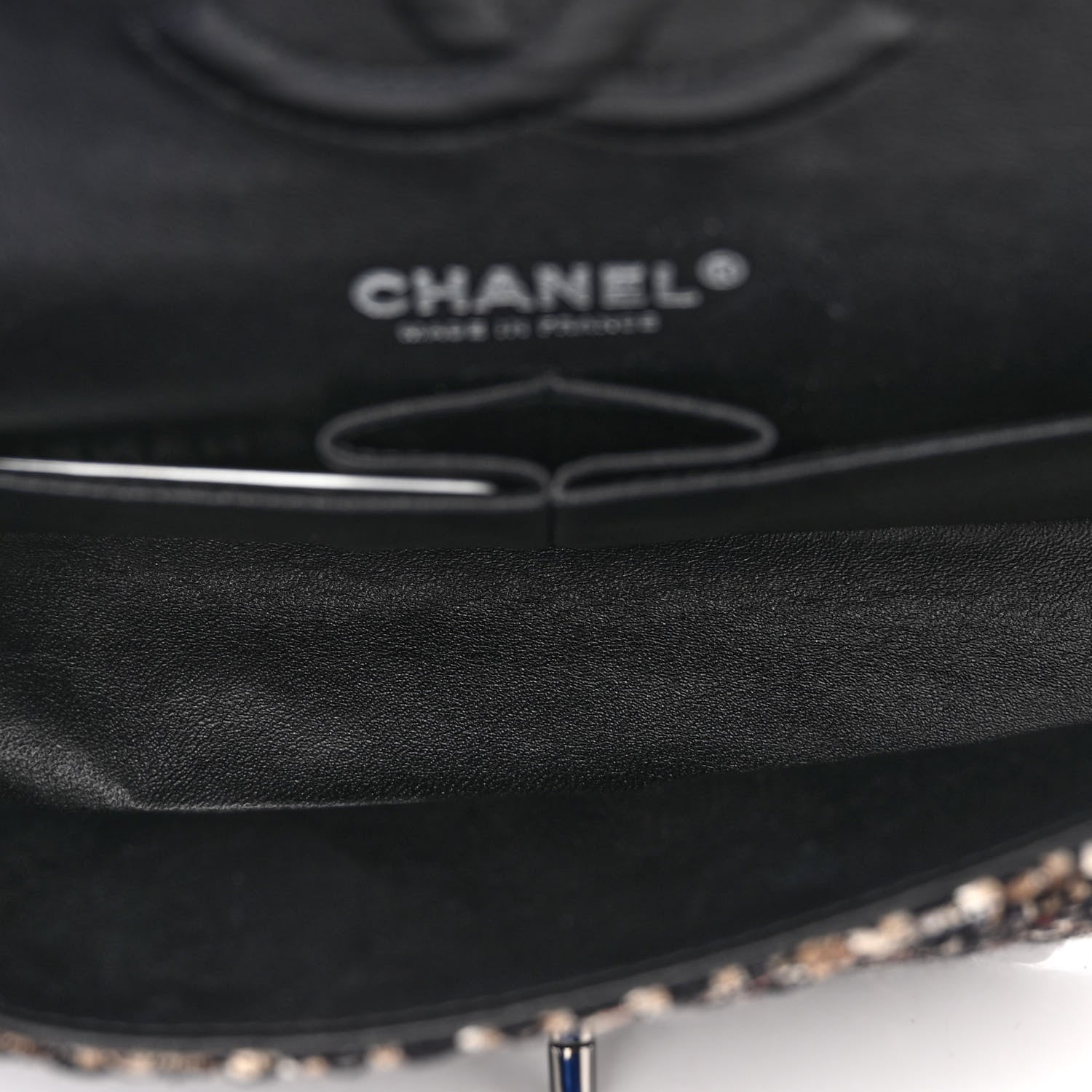Chanel Tweed Quilted Medium Double Flap Brown 5 of 10