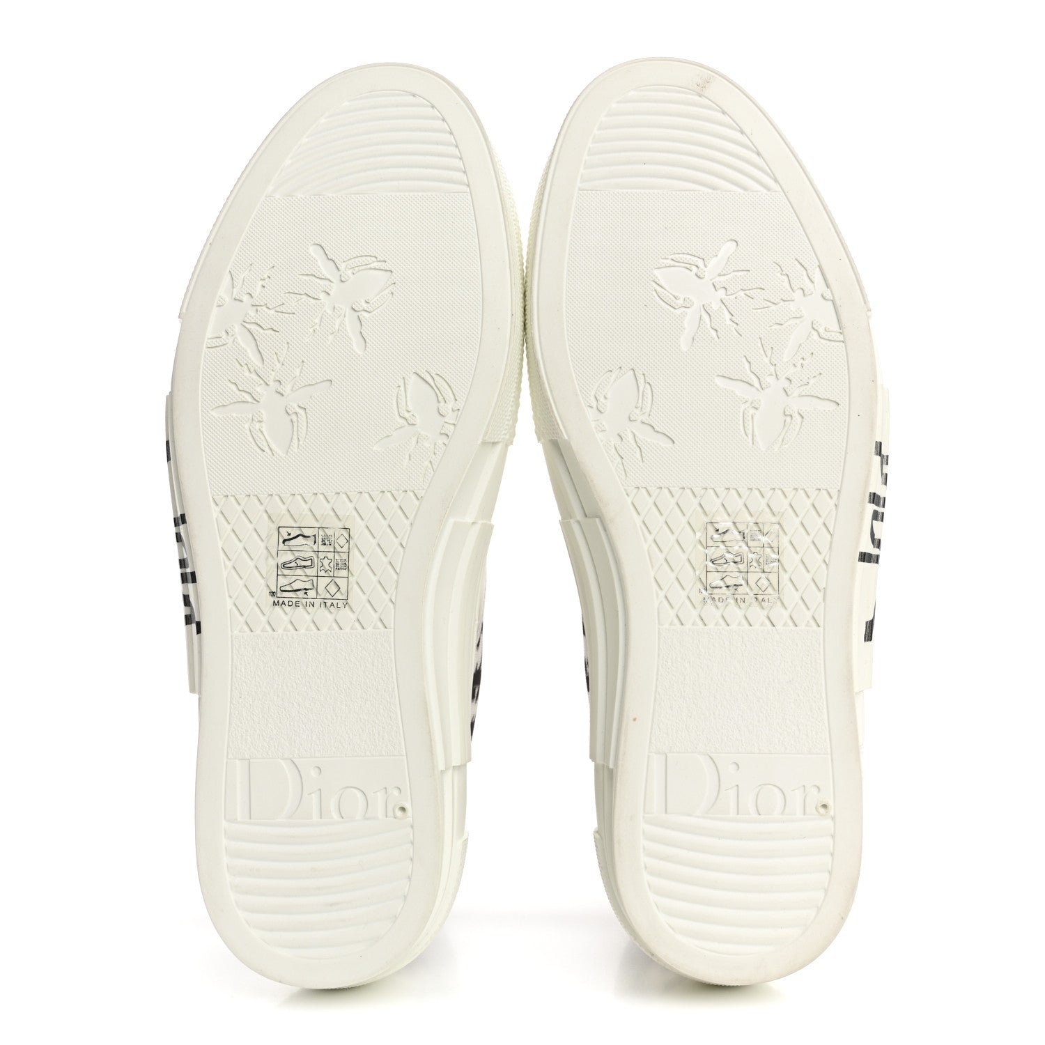 Christian Dior X SHAWN STUSSY Canvas Oblique Bee B23 High Top Sneakers 39 White Black 6 of 12