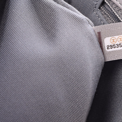 Chanel Goatskin Quilted Large 19 Flap Grey 6 of 10