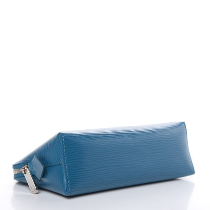 Louis Vuitton Epi Cosmetic Pouch Cyan 4 of 10