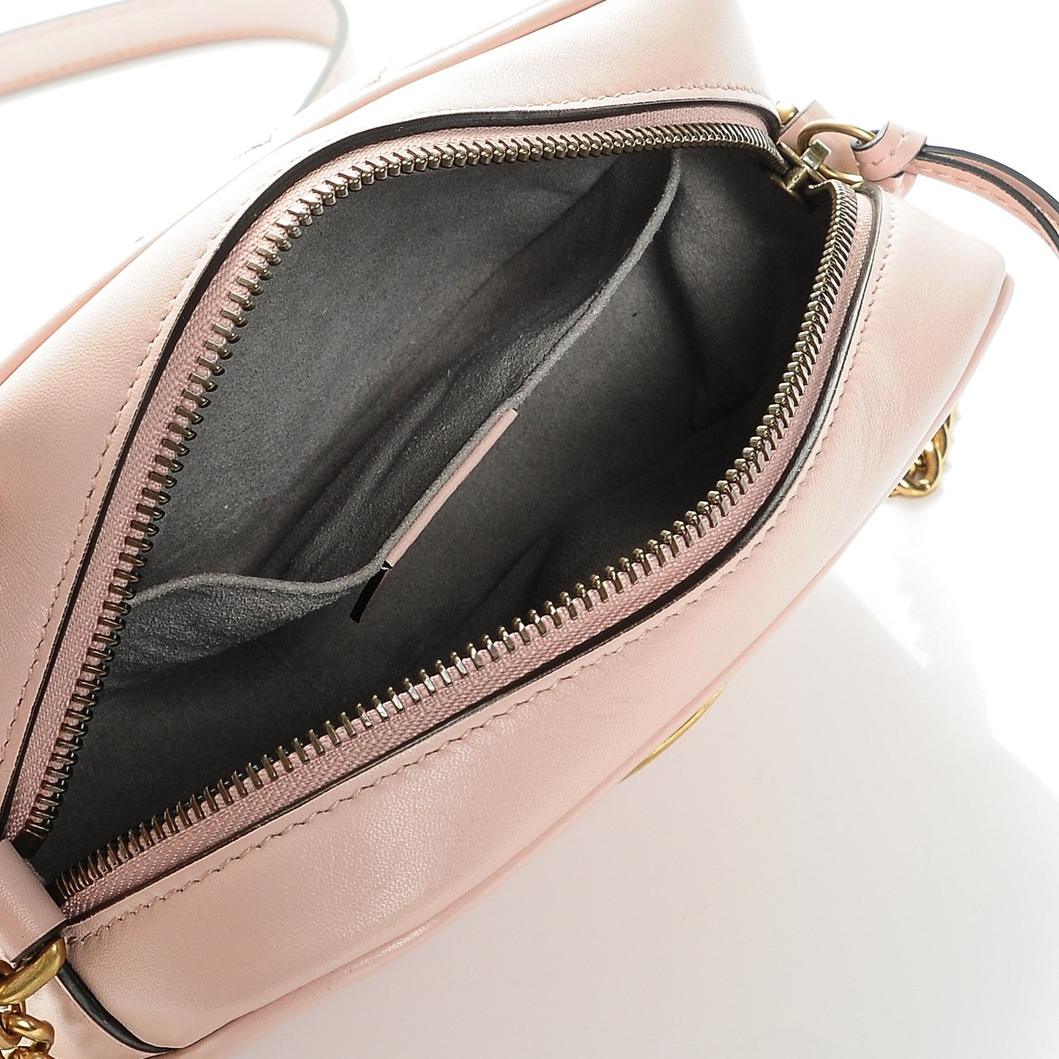 Gucci Calfskin Matelasse Mini GG Marmont Chain Shoulder Bag Perfect Pink 5 of 7