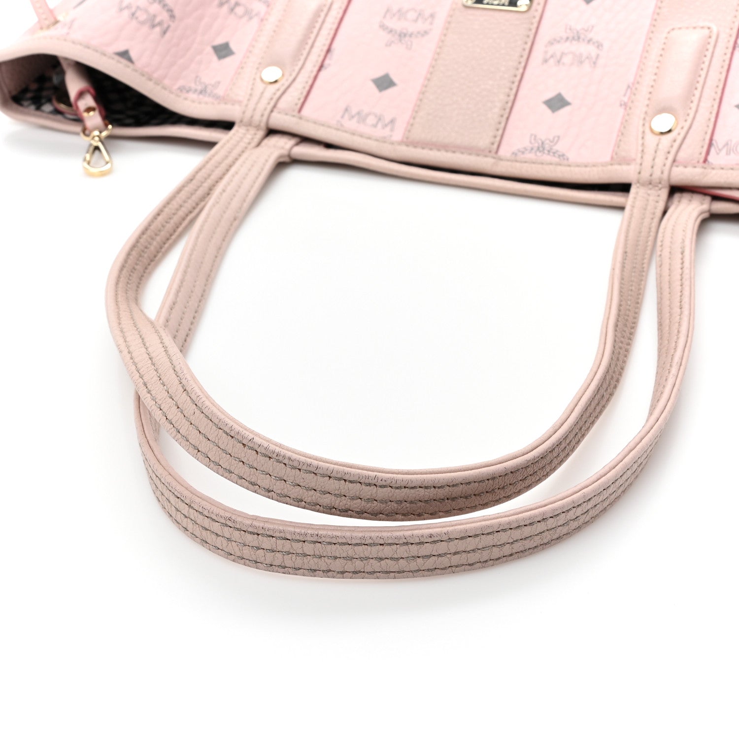 MCM Visetos Large Liz Reversible Shopper Tote Pink 21 of 21