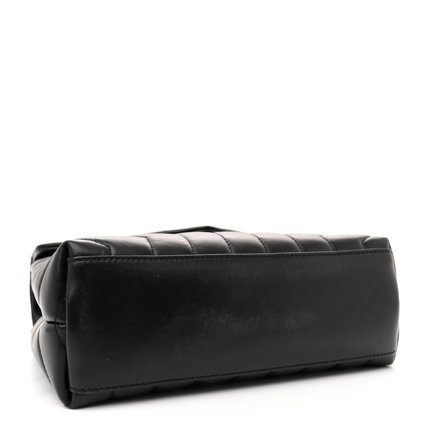 Saint Laurent Calfskin Y Quilted Monogram Small Loulou Chain Satchel Black 4 of 11
