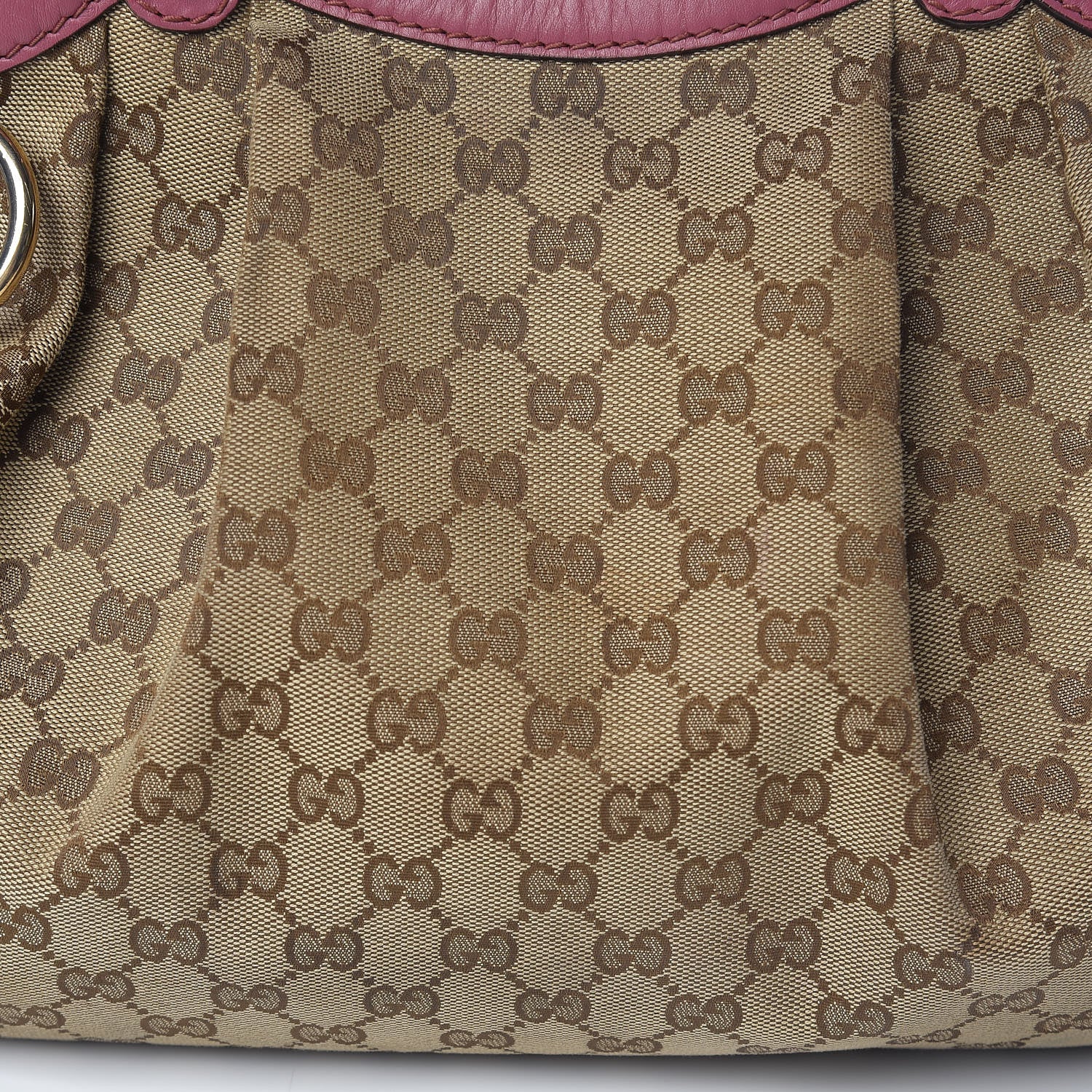 Gucci Monogram Margaux Calfskin Medium Sukey Tote Beige Ebony Vintage Rose 8 of 22