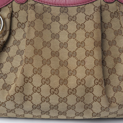 Gucci Monogram Margaux Calfskin Medium Sukey Tote Beige Ebony Vintage Rose 8 of 22